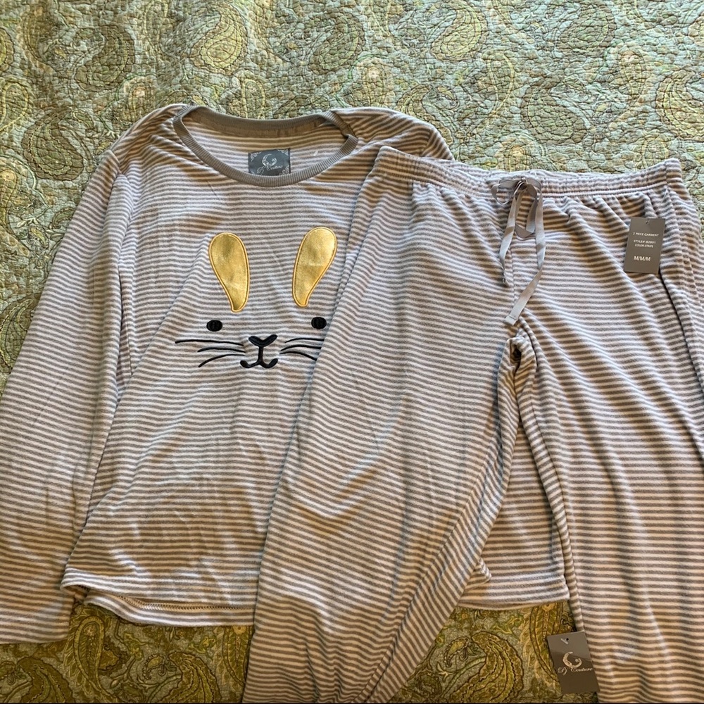 Pj Couture Bunny Pajama Set